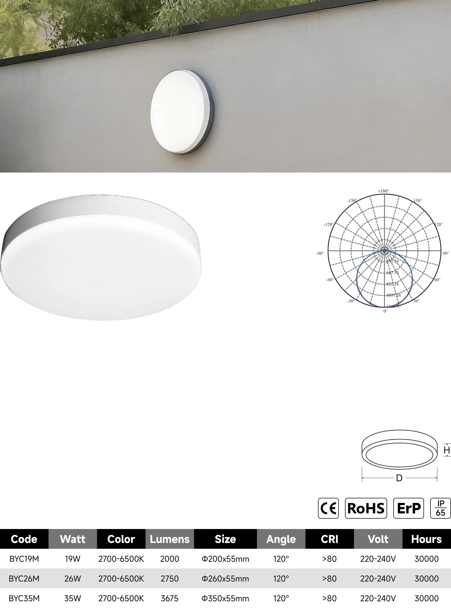 BYC-M bulkhead light catalogue