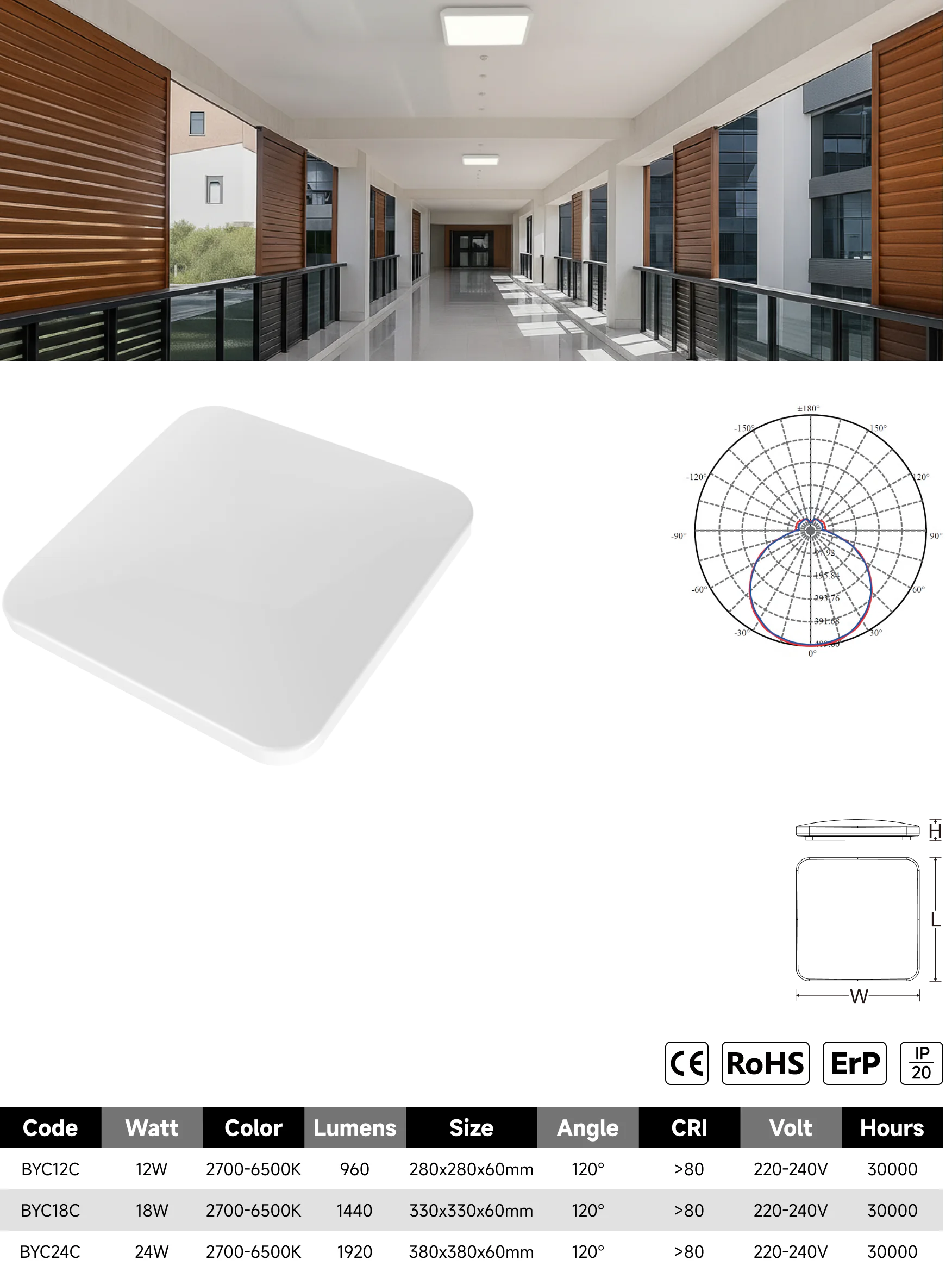BYC-C ceiling light catalogue